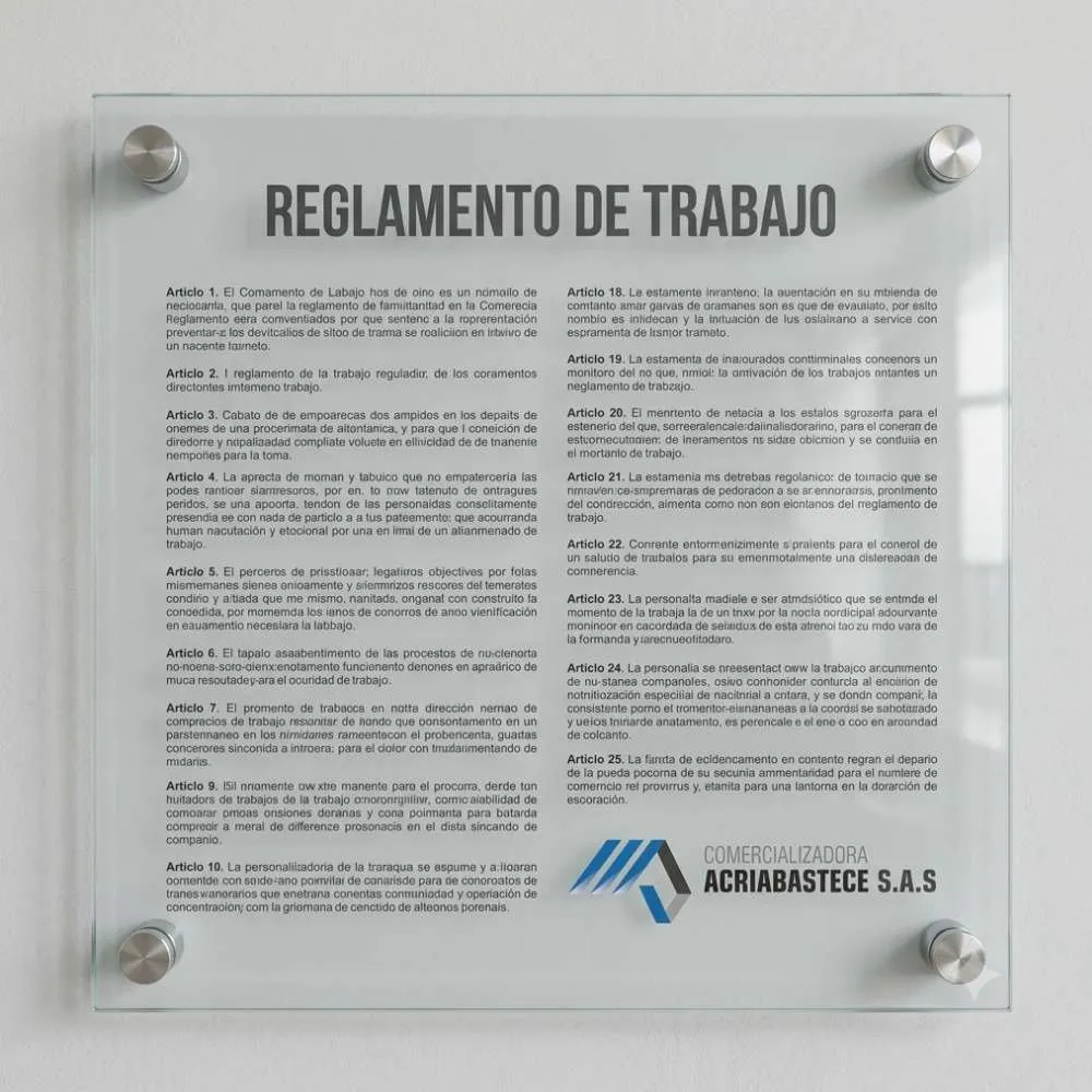 Reglamento de Trabajo y Políticas