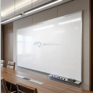 Tablero acrílico blanco para sala de juntas de 120x160