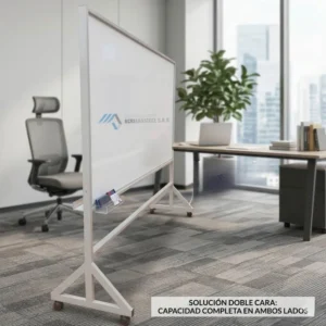 Tablero móvil doble cara de 120 x 240 cm con estructura de cold rolled calibre 18 fabricado por Acriabastece